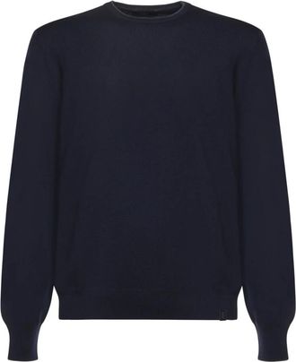 Fay Ronde hals Truien - Heren - Ronde hals truien - Blauw - 3XL - Wol - Truien & Vesten