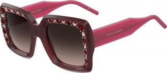 Carolina Herrera Womens HER-0178-S-0T5 HER 0178 S 53 0T5 Sunglasses - Dark Red - One Size
