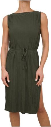 Max Mara Chique Jurk - Dames - Casual kleedjes - Groen - S - Polyester - Kleedjes