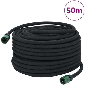 vidaXL Manguera Porosa Para Jard&iacute;n Caucho Negro 16 Mm 50 M Vidaxl