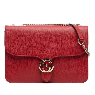 Gucci Pre-owned Gucci Medium Dollar Calfskin Interlocking G Crossbody Unisex PJSK1825PTV202HF