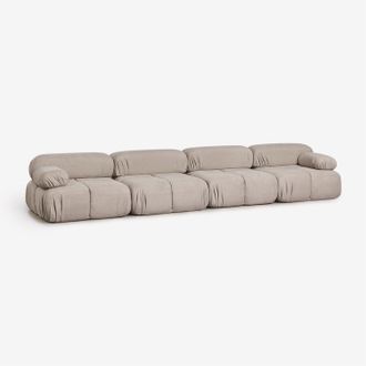 Sklum Sof&aacute; Modular De 4 Piezas En Boucl&eacute; Envasado Al Vac&iacute;o Kendall Sklum