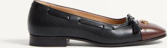 Valentino Garavani Ballerina Valet Du Roi In Capretto Uomo NERO/CAFF&Egrave; 42.5