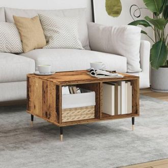 vidaXL Tavolino da Salotto Legno Antico 60x50x36,5cm Legno Multistrato - Vidaxl