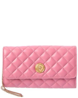 Versace Iconic Leather Wallet On Chain