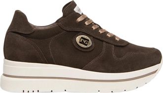 Nero Giardini Sneaker Platform in camoscio - - Shoes - Donna - Marrone - 35 EU