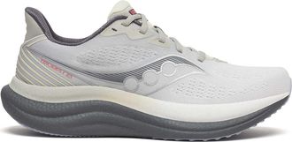 Saucony Light Grey Mesh Running Shoes with Cushioned Midsole
