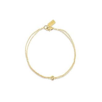 Set & Stones Lennan Love Knot Bracelet in Gold at Nordstrom, Size 7