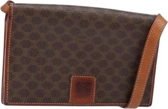 Celine Pre-owned Cross Body Bags, female, Brown, Size: ONE SIZE Pre-owned Canvas Cross Body Bag
