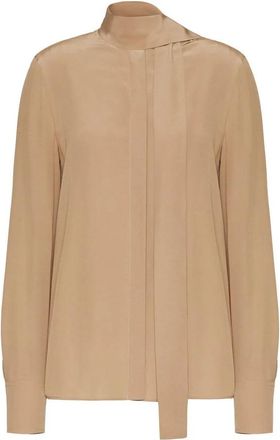 Valentino Garavani Scarf-Detail Silk Blouse