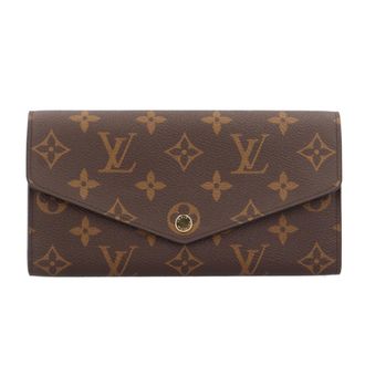 Louis Vuitton Monogram Brown Monogram Long Wallet (Bi-Fold) (Pre-Owned)