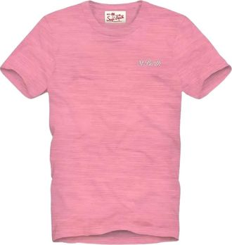 MC2 Saint Barth T-shirt con ricamo - Rosa