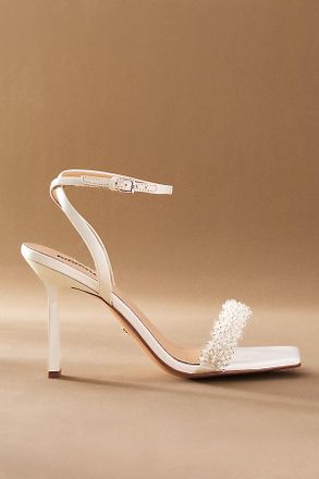 Lola Cruz Martina Strappy Crystal Beaded Sandals