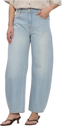 MY ESSENTIAL WARDROBE Mwlucy 139 Loose Barrel - Dames - Loose Fit Jeans - Blauw - W31 - Denim - Jeans