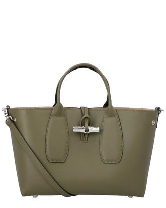 Longchamp Le Roseau Leather Handbag