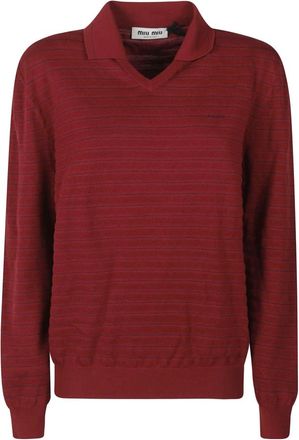 Miu Miu Mujer, Jerseys, Rojo, Talla: S