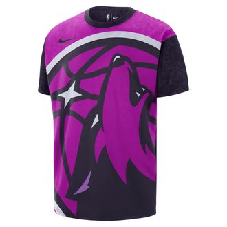 Nike Minnesota Timberwolves Essential City Edition Nike Mens NBA Max90 T-Shirt in Purple | IB7736-525