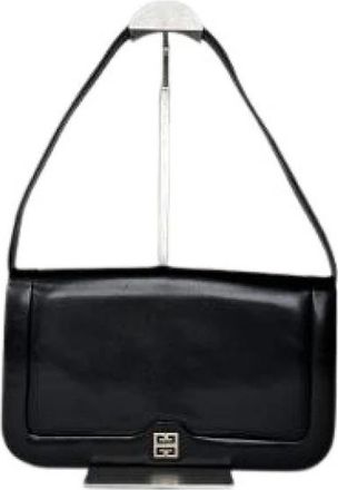 Givenchy Pre-owned Shoulder Bag - Dames - Vintage Schoudertas - Zwart - ONE Size - Leer - Vintage