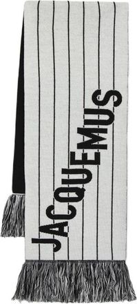 Jacquemus Womens Scarf Black Wool