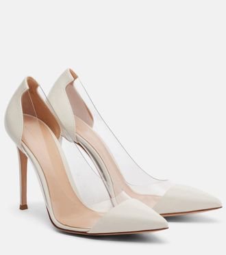 Gianvito Rossi Plexi patent leather and PVC pumps