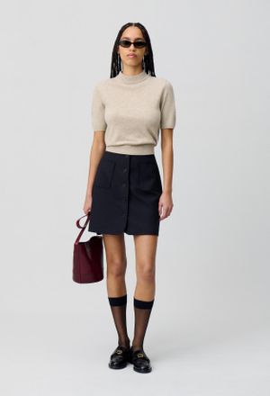 Claudie Pierlot Pull laine col montant