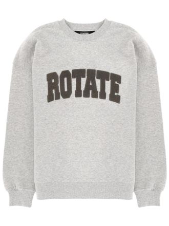 Rotate Grey Logo Crew Neck Sweatshirt