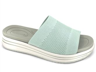 Remonte Womens Knit Slide Sandal In Green