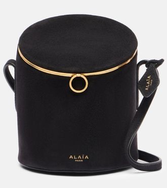 Alaia Alaïa La Canette Small suede bucket bag
