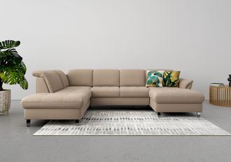 Sit&more Wohnlandschaft »Maggiore U-Form« wahlweise mit Kopfteilverstellung, Bettfunktion und Stauraum