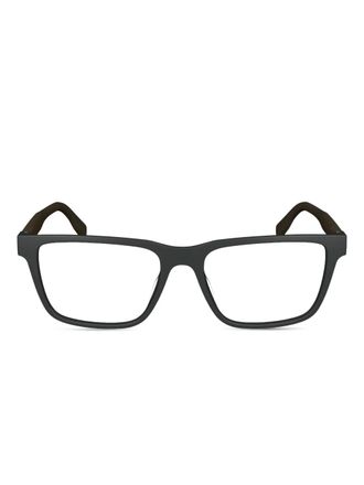 Lacoste logo-print glasses - men - Acetate - 55 - Black