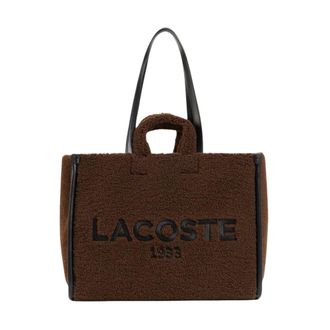 Lacoste Bolso Tote de Pelo Sint&eacute;tico de Temporada Heritage - Bags - Mujer - Marr&oacute;n - ONE SIZE