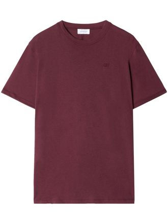 Off-white T-shirt met geborduurd logo - Rood