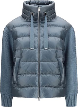 Herno Donsjack met hoge hals - Blauw
