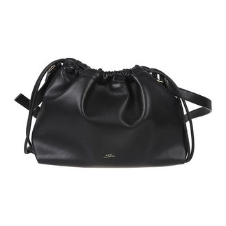 A.P.C. Cross Body Bags, female, Black, Size: ONE SIZE Ninon Drawstring Bag