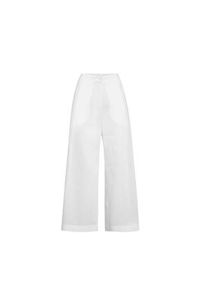 Brunello Cucinelli Pleated A-Line trousers in White at Nordstrom, Size Xx-Large Eu