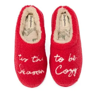 Dearfoams Holiday Novelty Clog Slipper in Fire Brick at Nordstrom, Size X-Large