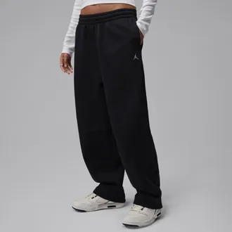 Nike Jordan Womens Jordan Brooklyn Wide-Leg Pants in Black | IM7301-010
