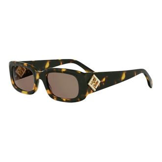 Fendi Sunglasses, female, Brown, Size: 52 MM FF Diamonds Sunglasses