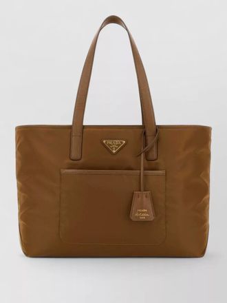 Prada renylon tote bag top handles tag