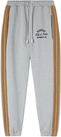 Palm Angels Unisex Zondag Joggingbroek Volwassenen (Grijze Melange)