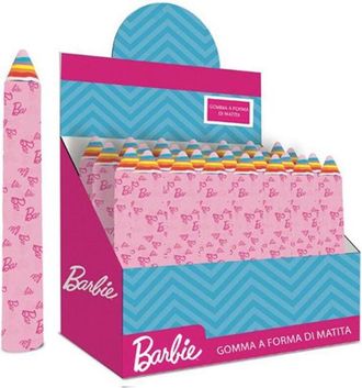 Trade Shop Trade Shop - Set 24 Unids Caucho Para Cancelar En Forma De L&aacute;piz Gigante Barbie Gift Girls 960948