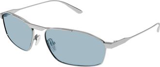 Balenciaga BB0416S 005 Mens Sunglasses Gunmetal Size 63