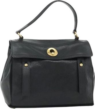 Saint Laurent Pre-owned Handbags, female, Black, Size: ONE SIZE Pre-owned Vintage Hand Bag