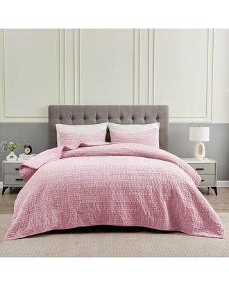 Melange Home Mélange Home Tamara Cotton Velvet Quilt Set