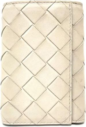 Bottega Veneta Pre-owned Leather key-holders - Dames - Vintage Accessoires - Wit - ONE Size - Leer - Vintage
