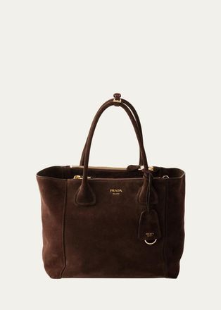 Prada Nova Suede Top-Handle Bag
