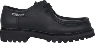 Mephisto Handgemaakte Veterschoen - Zwart - Heren - Veterschoenen - Zwart - 38 1/2 EU - Leer - Schoenen