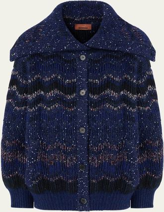 Missoni Metallic Zigzag Maxi Cardigan