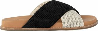 The Sak Penelope Slip On Sandal in Black/ecru Block at Nordstrom, Size 9