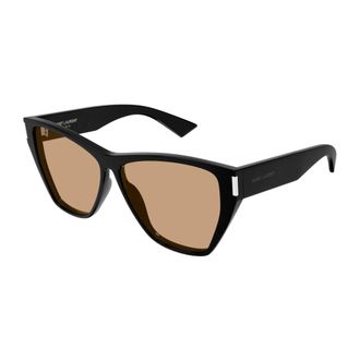 Saint Laurent Cat Eye Zonnebril - Dames - Accessoires - Zwart - Maat: 60 MM
